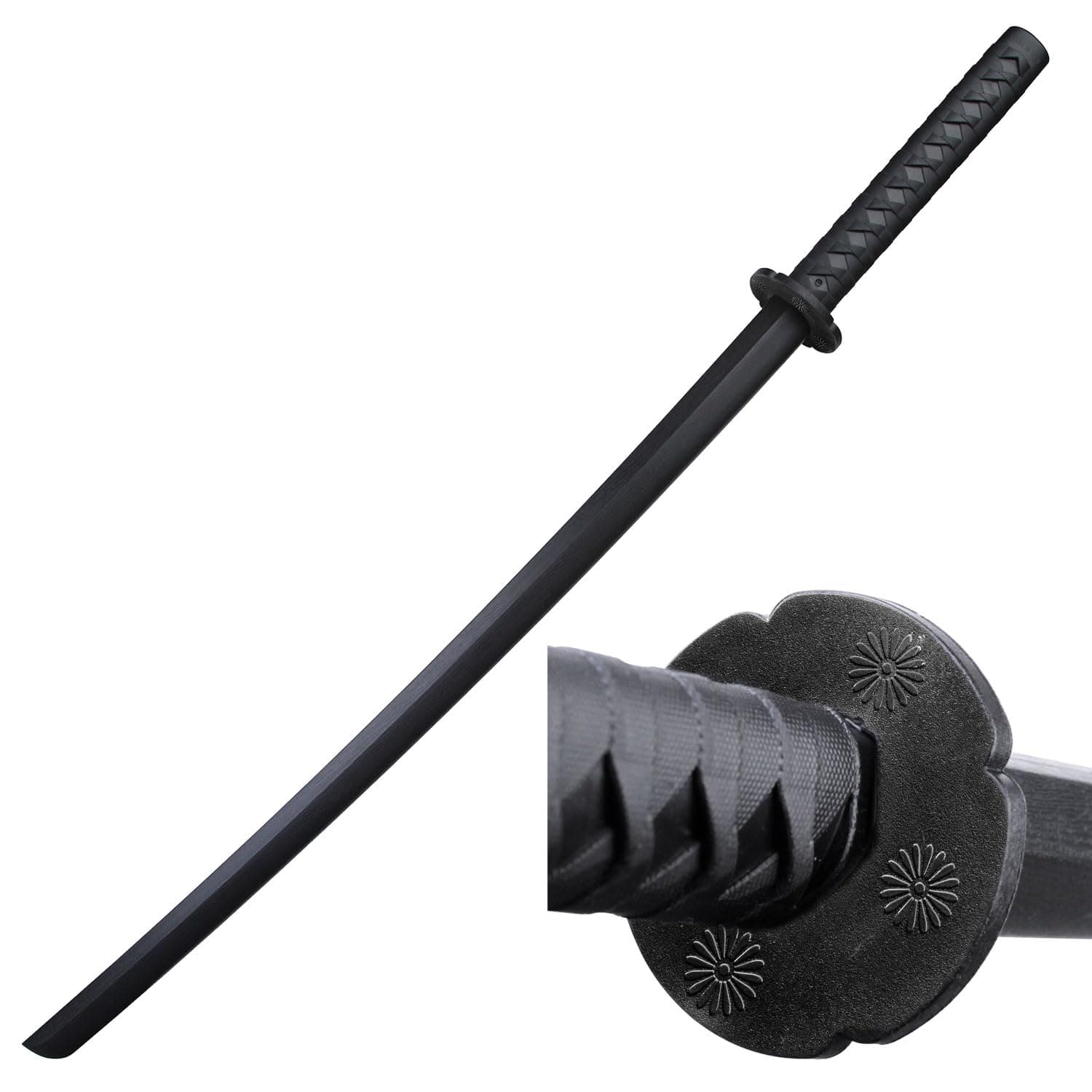 Master USA Training Sword, Black Polypropylene Samurai Style Handle-Sparring Practice Equipment