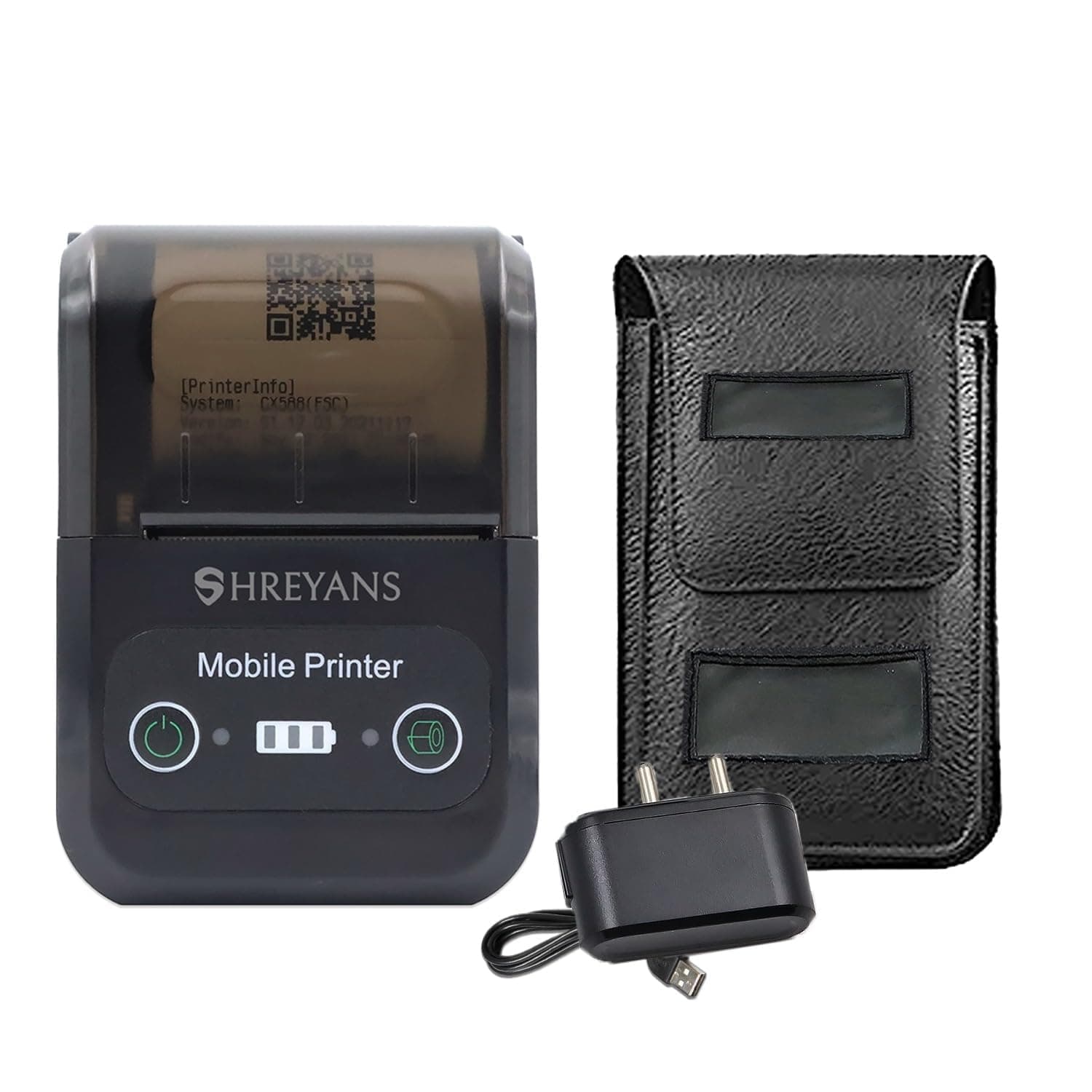 (SRS58B) Thermal Receipt Printer, Portable Small Bluetooth Printer