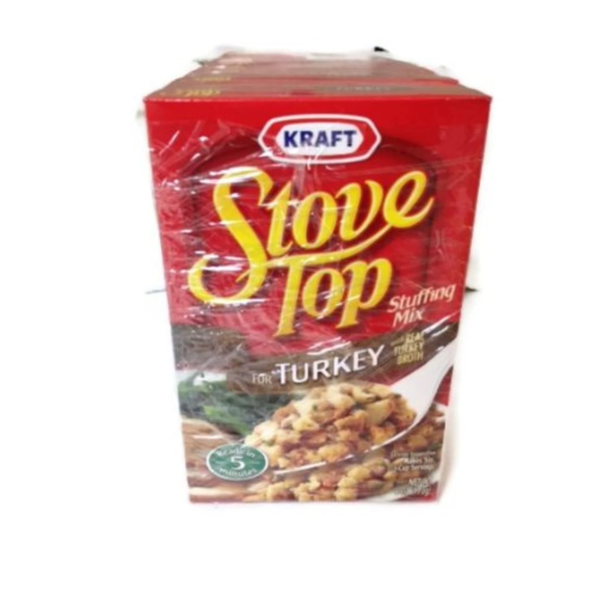 Stove Top Stuffing Mix, Turkey, 6-Ounce Boxes (Pack of 6)