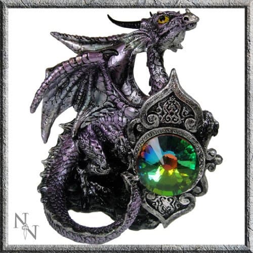 Purple Dragon Guardian Figurine