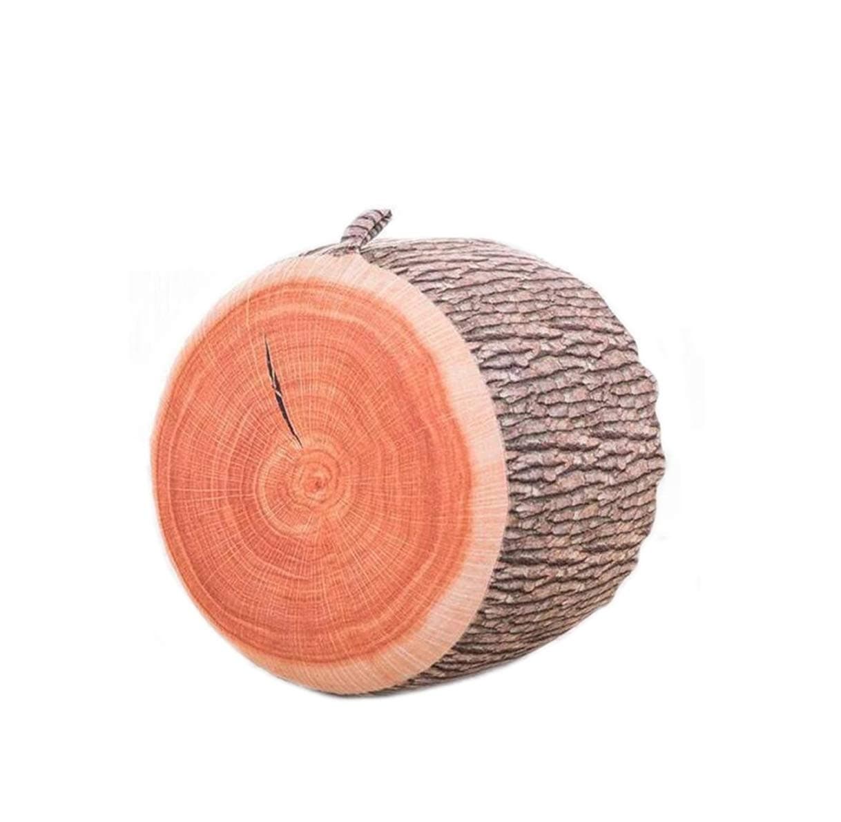 Fruit Cartoon Plush Inflatable seat seat Sofa Thickened Folding Stool Gifts for Children (Tree Stump)