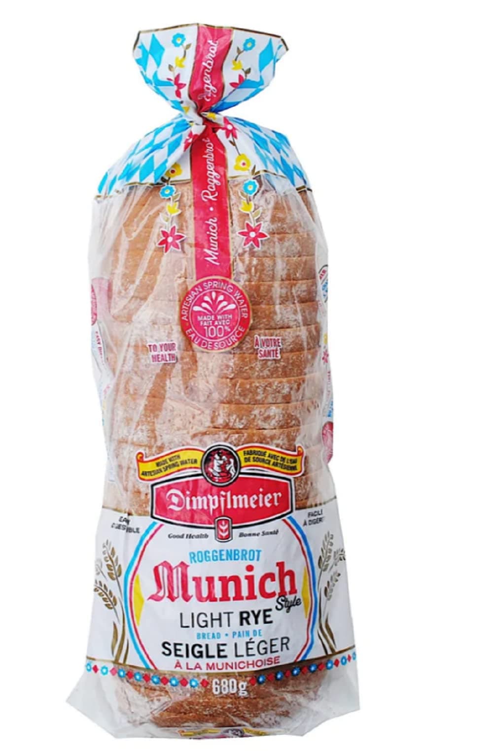 Munich Style Rye Bread - Light and Versatile Bread for Healthy Living | 100% Artesian Spring Water