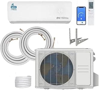 18000 BTU Air Conditioner Wall Split Wi Fi 5 In 1 Air Cooler Heater Dehumidifier Air Purifier Fan With Heat Pump Remote Control 5.1 kW A++ Rating 2 Pipes and Installation Kit Included New [Energy Class A++]