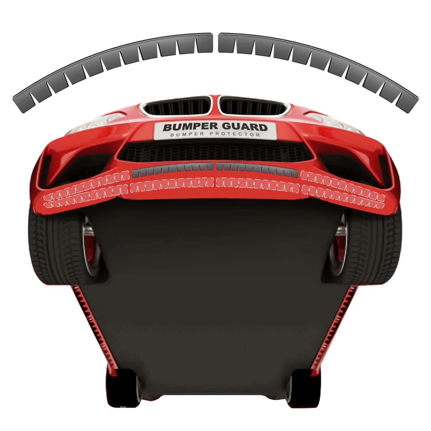 - Bumper Scrape Guard for Cars, 2 Pack Front Bumper Scrape Guard Anti-Scratch Universal Fit Black Car Bumper Protector Carbon Fiber Front Lip Splitter Scrape Guard Skid for Lower Sport Cars SUV