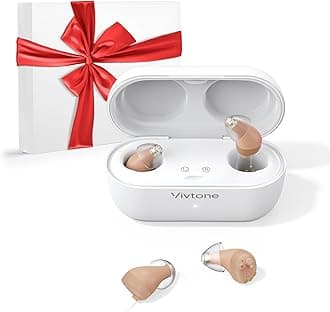 Supermini Hearing Aids, Rechargeable Digital Hearing Amplifers for Seniors Women & Men, 16-Channel Sound Processing, Auto-On/Off, OTC