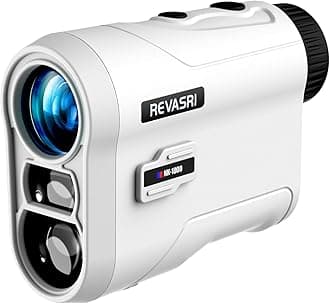 REVASRI Golf Rangefinder with Slope and Pin Lock Vibration, External Slope Switch for Golf Tournament Legal, Rangefinders with Rechargeable Battery 600/1000YDS Laser Range Finder