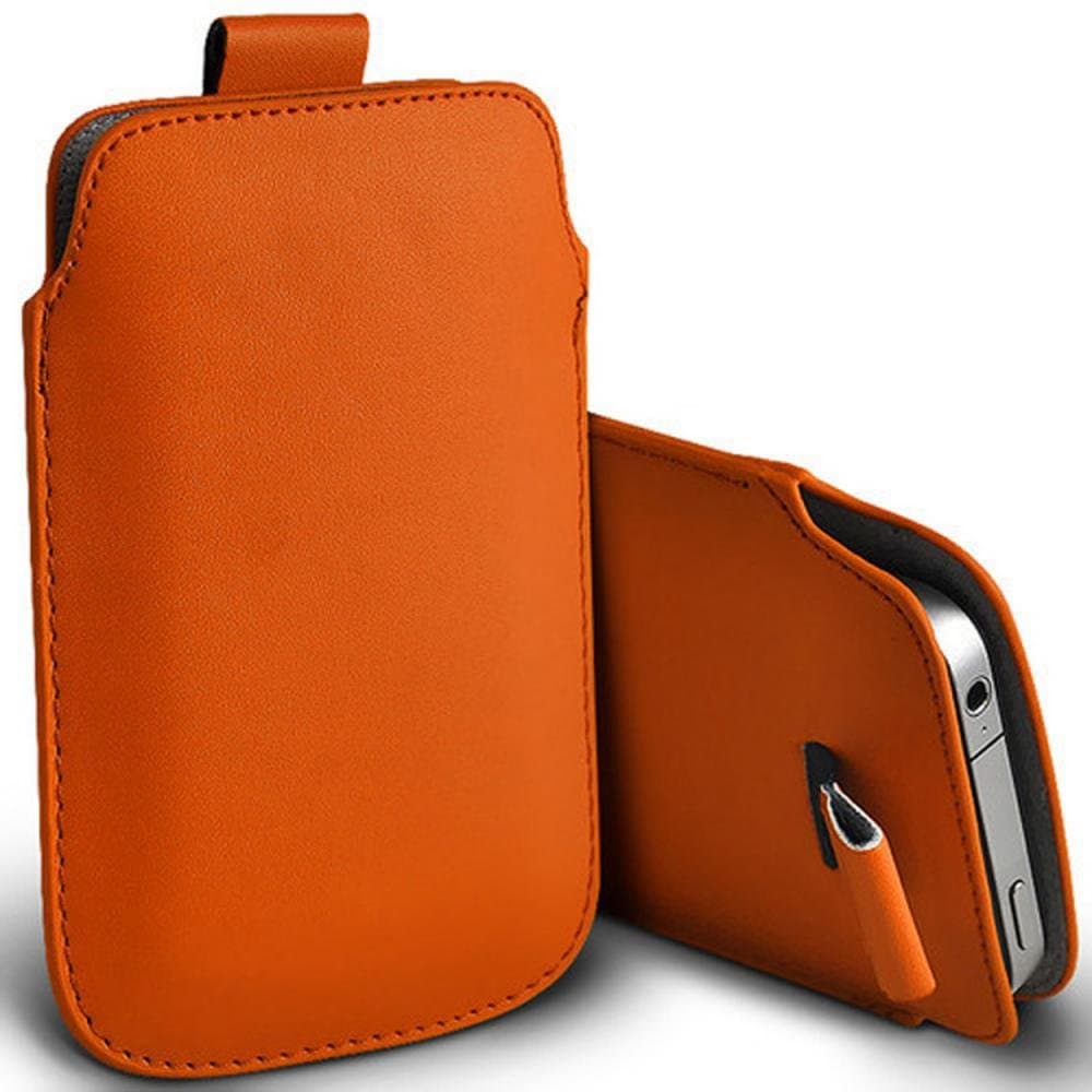 Simple Easy Access Durable Phone Case Protection for MobiWire Mobiles (Kwanita -ORANGE)