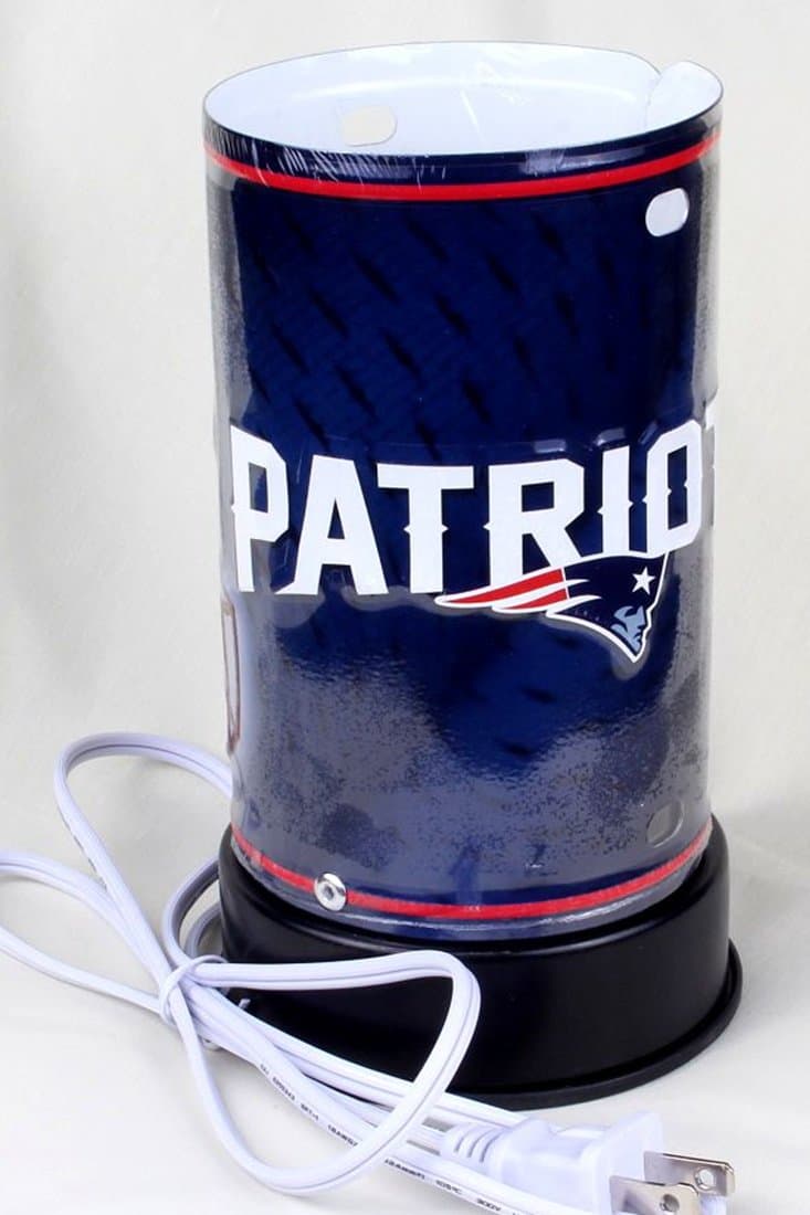 Electric 7.25" Aluminium Aroma Diffuser, PATRIOT Logo Pattern,Finger Touch Dimmer Oil Burner With random 1 Oz Oil