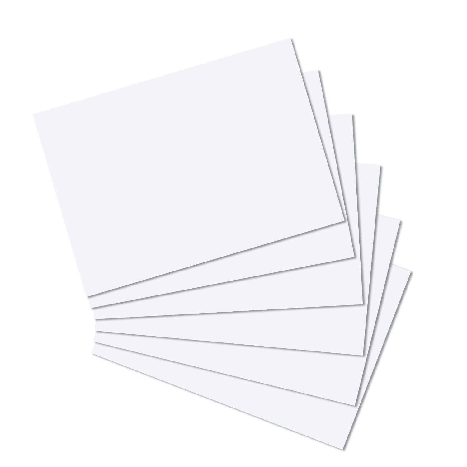 A4 White Card 50 Sheets 180gsm Pack Smooth Thin White for Drawing, Display Mounting, Card-Making, Painting & Printing, Cardstock Photocopier Copying