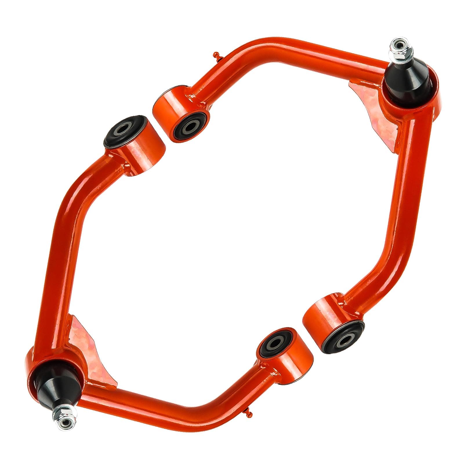 For 2-4" Lift Vehicles Front Upper Control Arms w/Ball Joint Compatible with 2011-2022 Ram 1500 2WD 4WD Suspension Control Arms Red, Extra 2 Ball Joints for Replacement