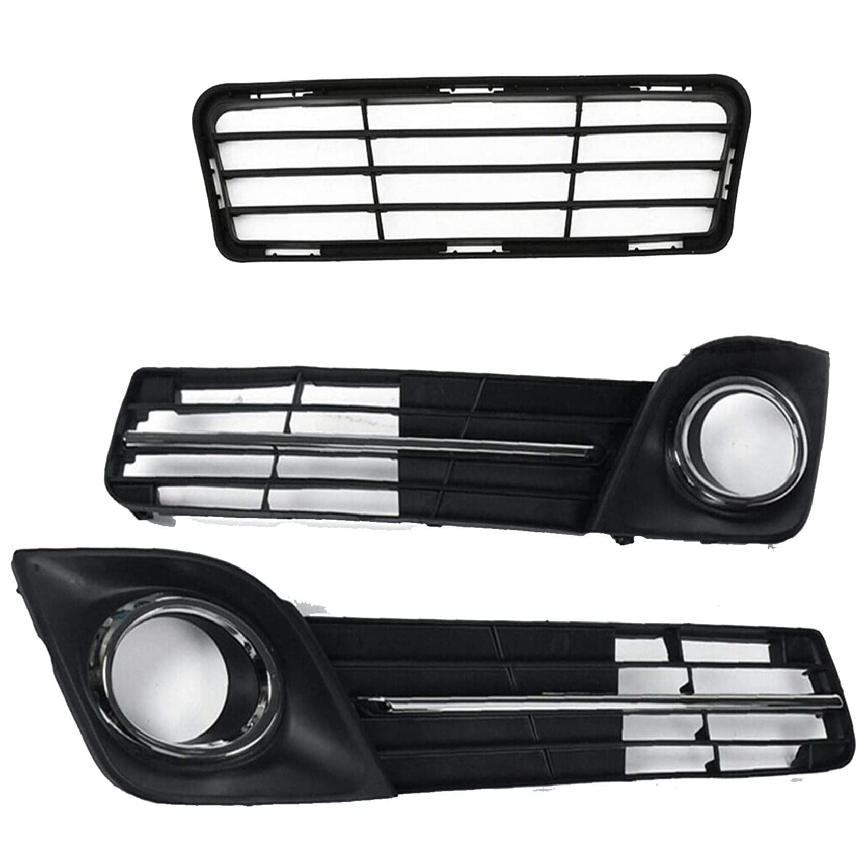 labwork Front Bumper Lower Grille Fog Lamp Cover Bezel kit Replacement for Toyota Camry SE 2012-2014
