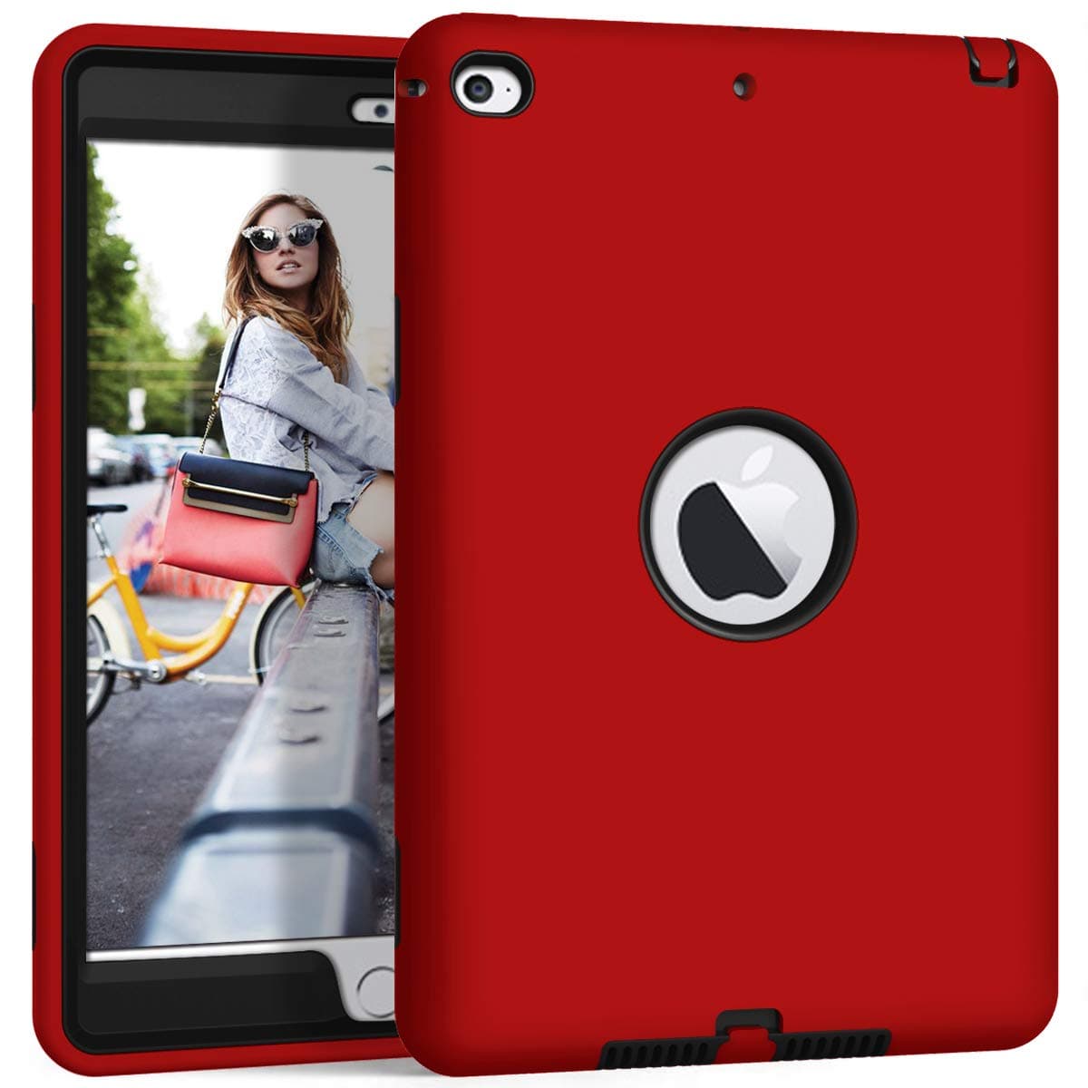 iPad Mini 5 Case/iPad Mini 4 Case - Sevrok [ Minimalist-Series ] Slim Shockproof Defender Hard Shell+Silicone Exterior Hybrid Protective Armor Cover for Apple iPad Min 5th Gen/iPad 4th Gen