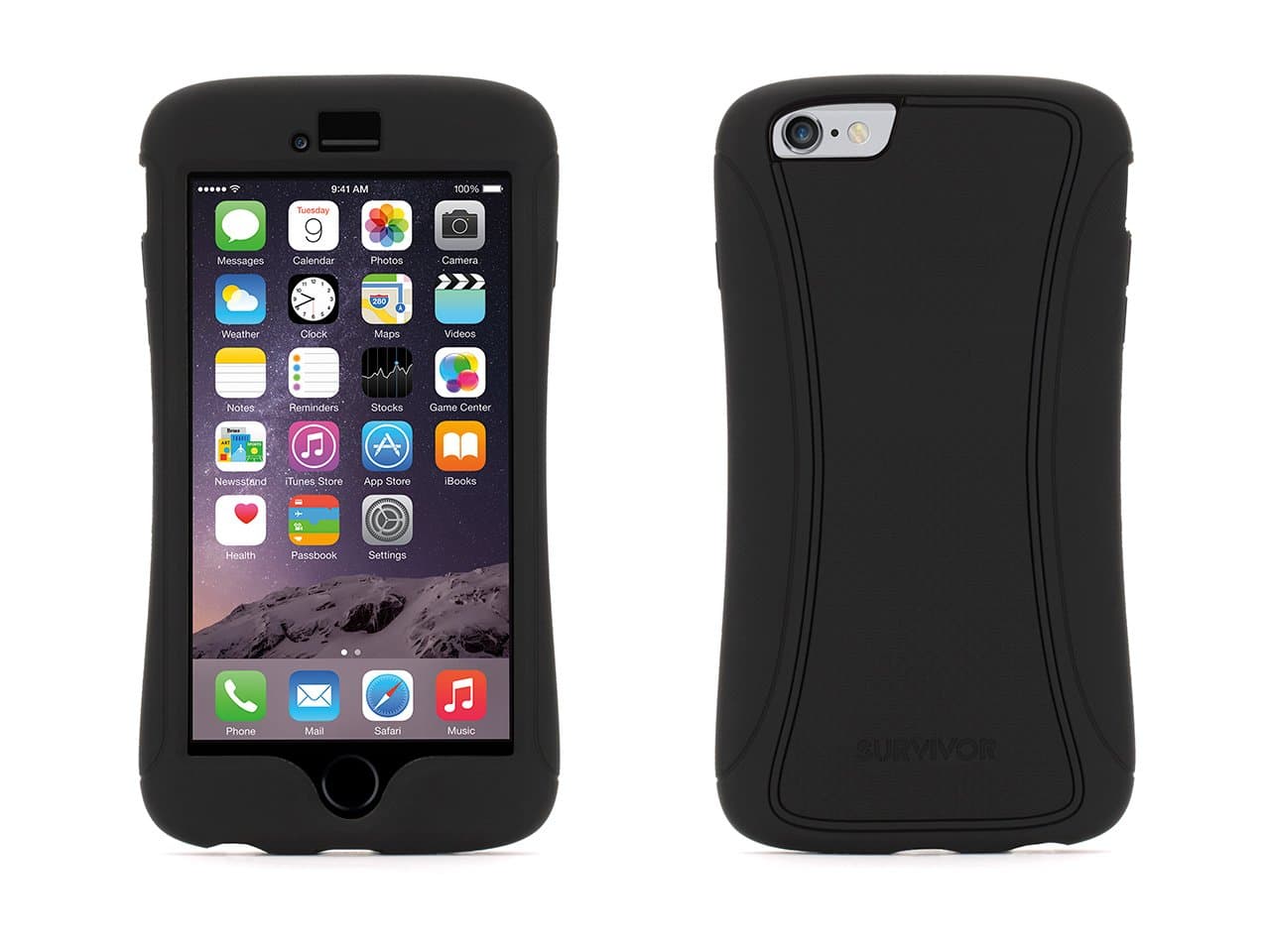 GriffinSurvivor Slim Case for iPhone 6 Plus/6s Plus - Black,BT-GB40557