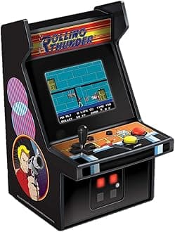 My Arcade (Rolling Thunder) - Micro Player Mini Arcade Machine: Rolling Thunder Video Game, Fully Playable, 17cm Collectible, Colour Display, Speaker, Volume Buttons, Headphone Jack, Battery or Mic...