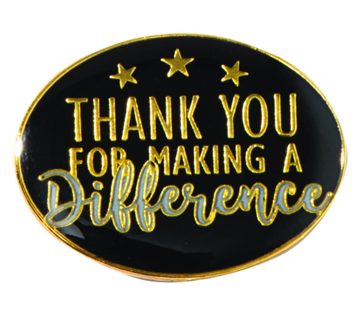 Thank You for Making a Difference Oval Appreciation Award Pin