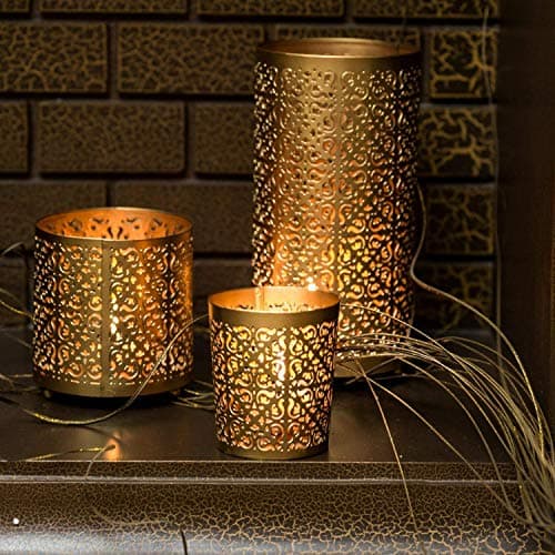 KRIXOT Set of 3 Gold Grid