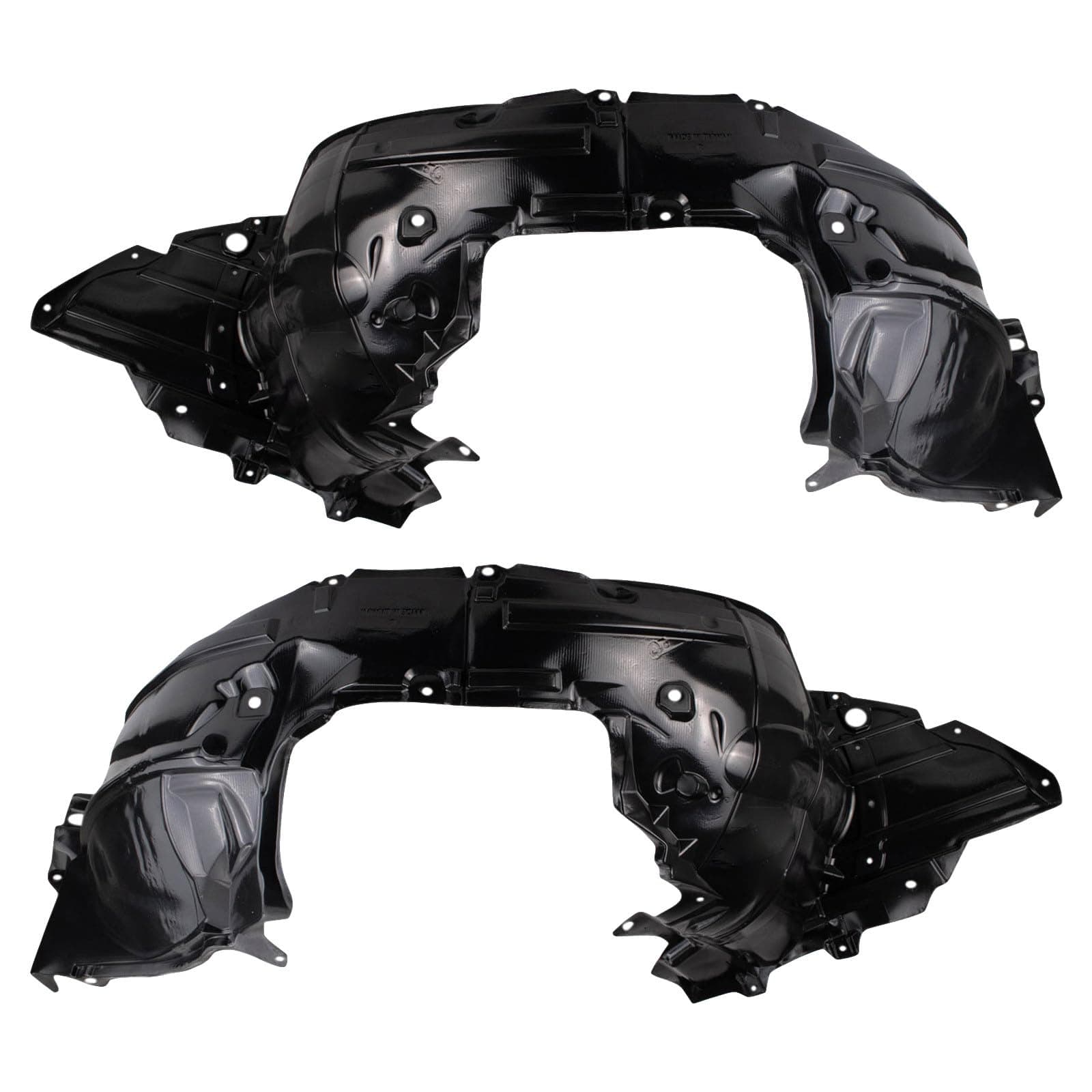 TRQ Front Inner Fender Liner Set Compatible with 2013-2019 Nissan Sentra NI1248133 NI1249133