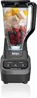 Ninja Professional 72 Oz Countertop Blender with 1000-Watt Base and Total Crushing Technology for Smoothies, Ice and Frozen Fruit (BL610), Black