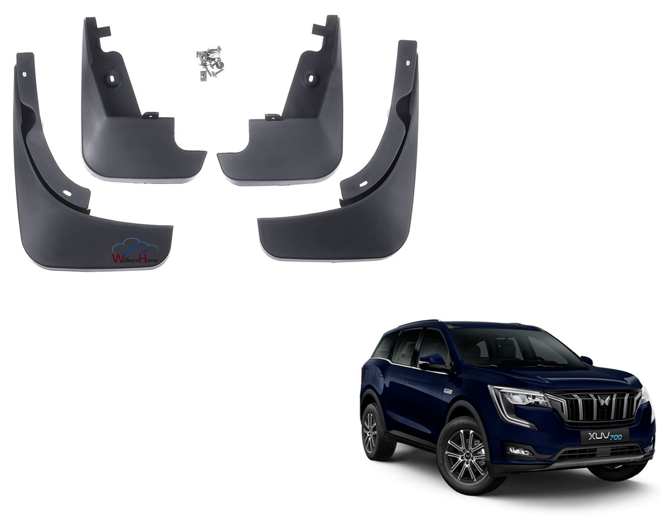 WolkomHome Car O.E Type Mud Flaps Mud Guard for Mahindra XUV700 2021