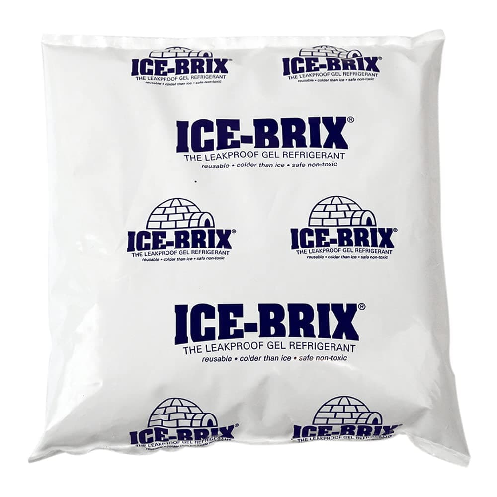 Polar Tech IB 16 Ice Brix Refrigerant Packs, Standard Leakproof, 16oz Capacity (Case of 18)