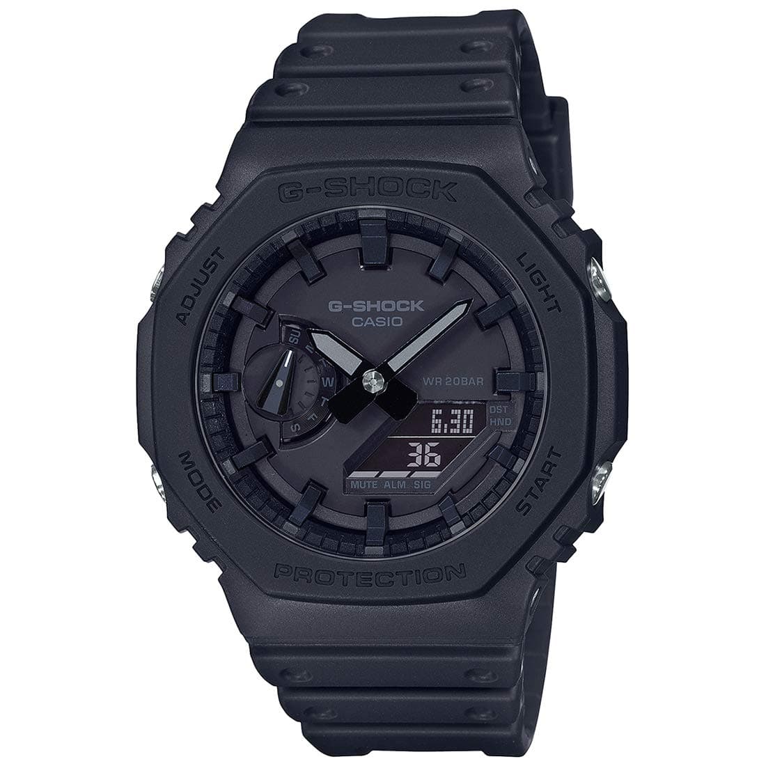 G-Shock GA-2100-1A1DR Black Analog-Digital Dial Black Resin Strap Men's Watch Shock and 200M Water Resistant G987