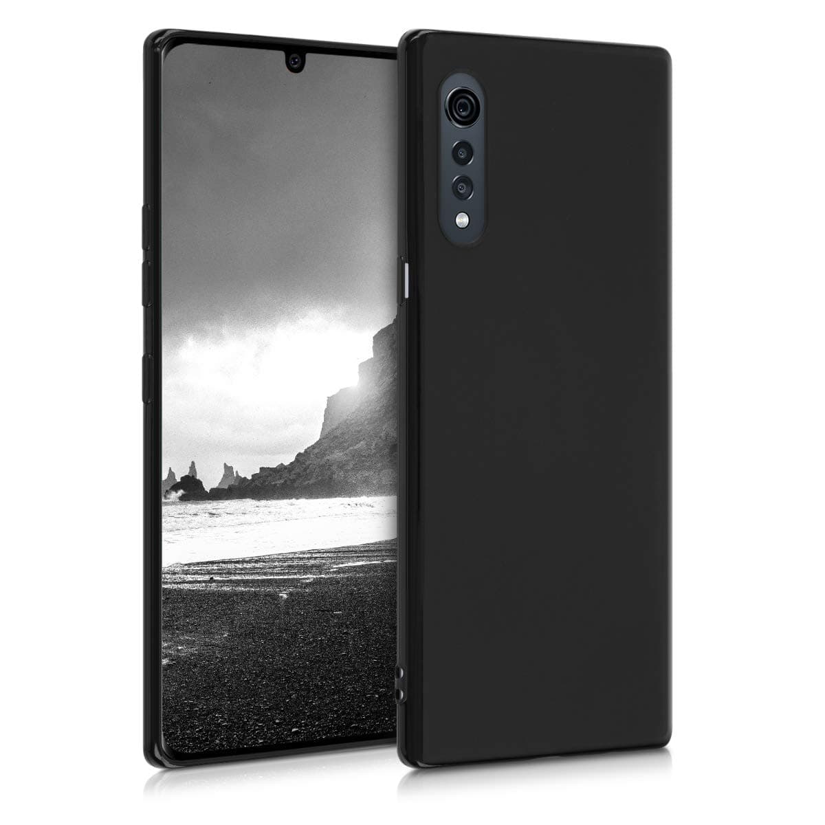 Case Compatible with LG Velvet Case - Soft Slim Protective TPU Silicone Cover - Black Matte