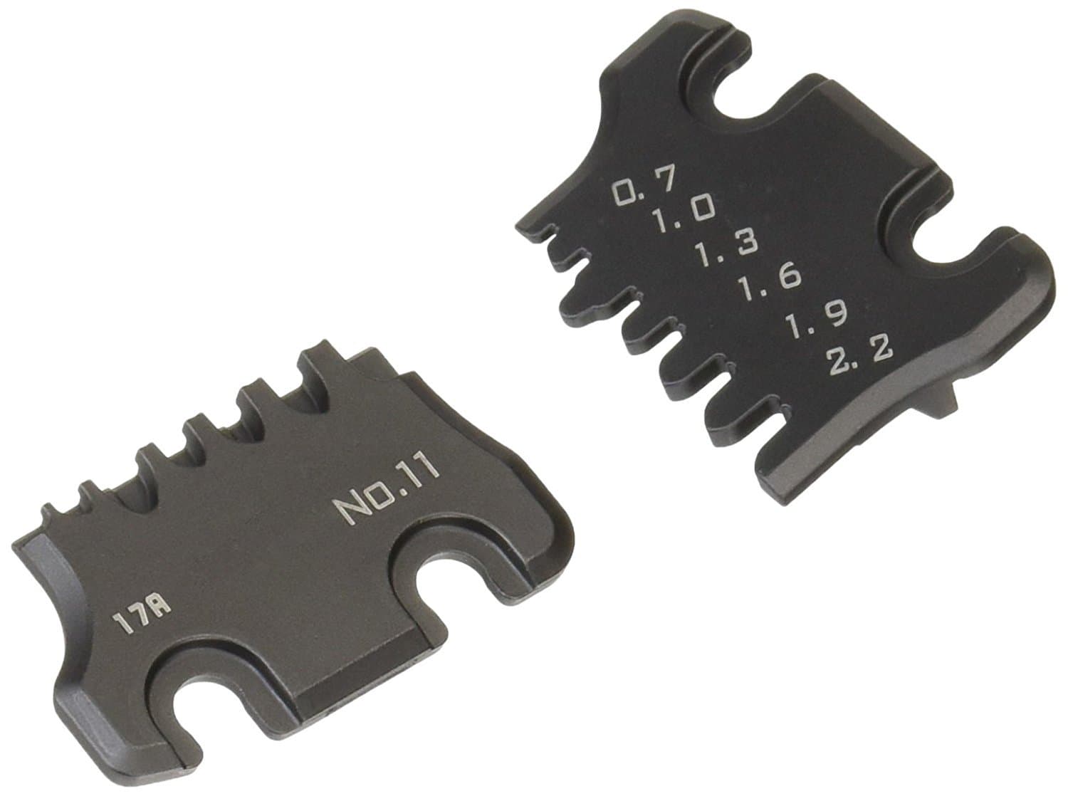 ENGINEER PAD-11S Die Plate Set (Small Size) for ENGINEER Handy Crimp Tool, Black (Made in Japan)