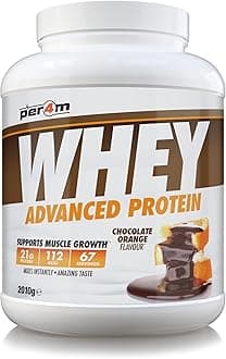 Protein Whey Powder | 67 Servings of High Protein Shake with Amino Acids | for Optimal Nutrition When Training | Low Sugar Gym Supplements (2010g, Chocolate Orange)
