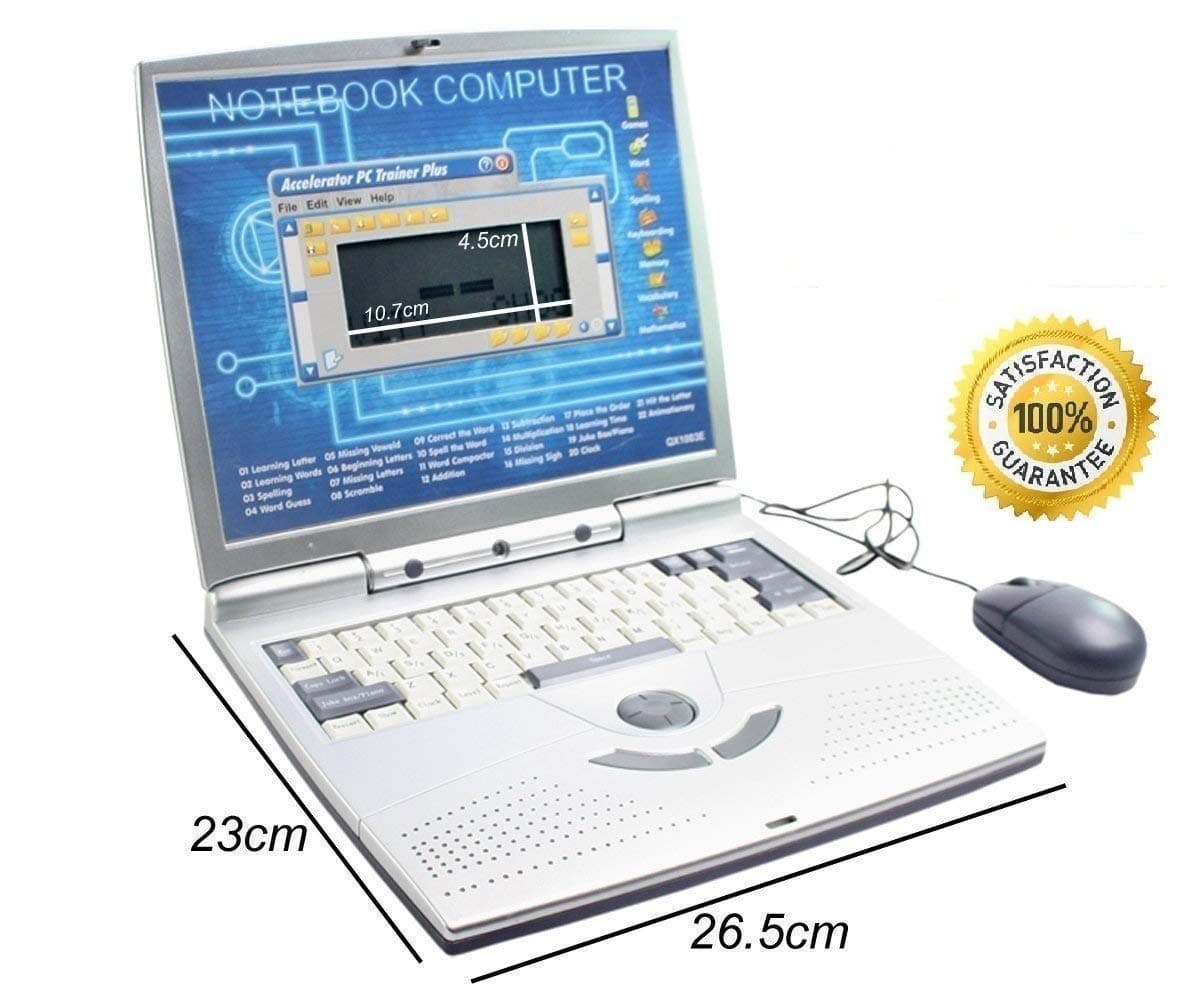 ESnipe Mart 22 Activities & Games Fun Laptop Notebook Computer Toy for Kids