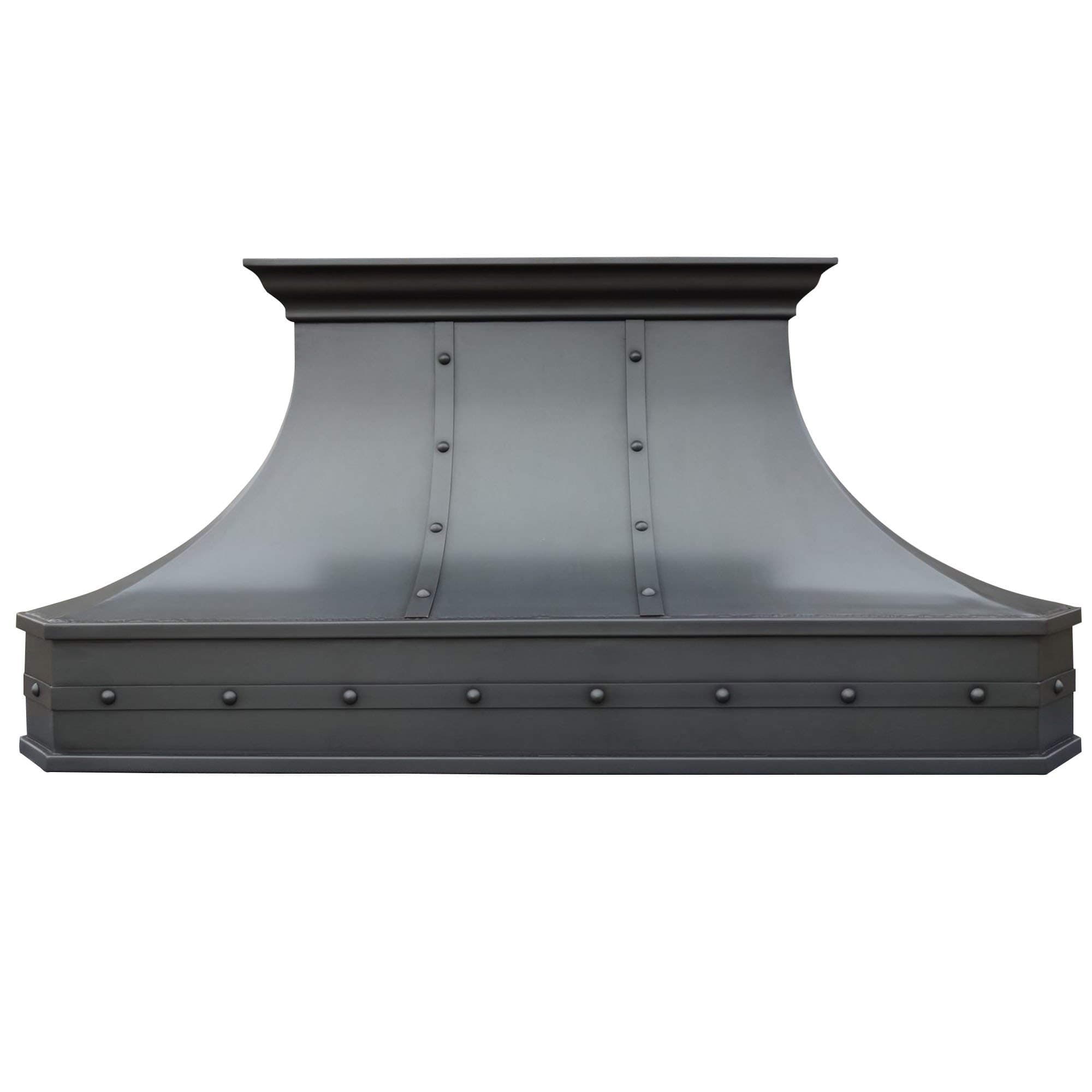 SINDA Island Mount Copper Range Hood, Classic Hammered Solid Copper Range Hood with High Airflow Cenrtifugal Blower, Stainless Steal Vent with Liner and Internal Motor, Baffle Filter, H3STRSOI4836