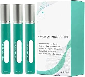 Vision Enhance Roller,Vision Enhance Massage Roller,Eye Roller to Enhances Visual Clarity, Natural Vision Enhancer Roller, Relieve Eye Strain, Fatigue, and Discomfort (3Pcs)