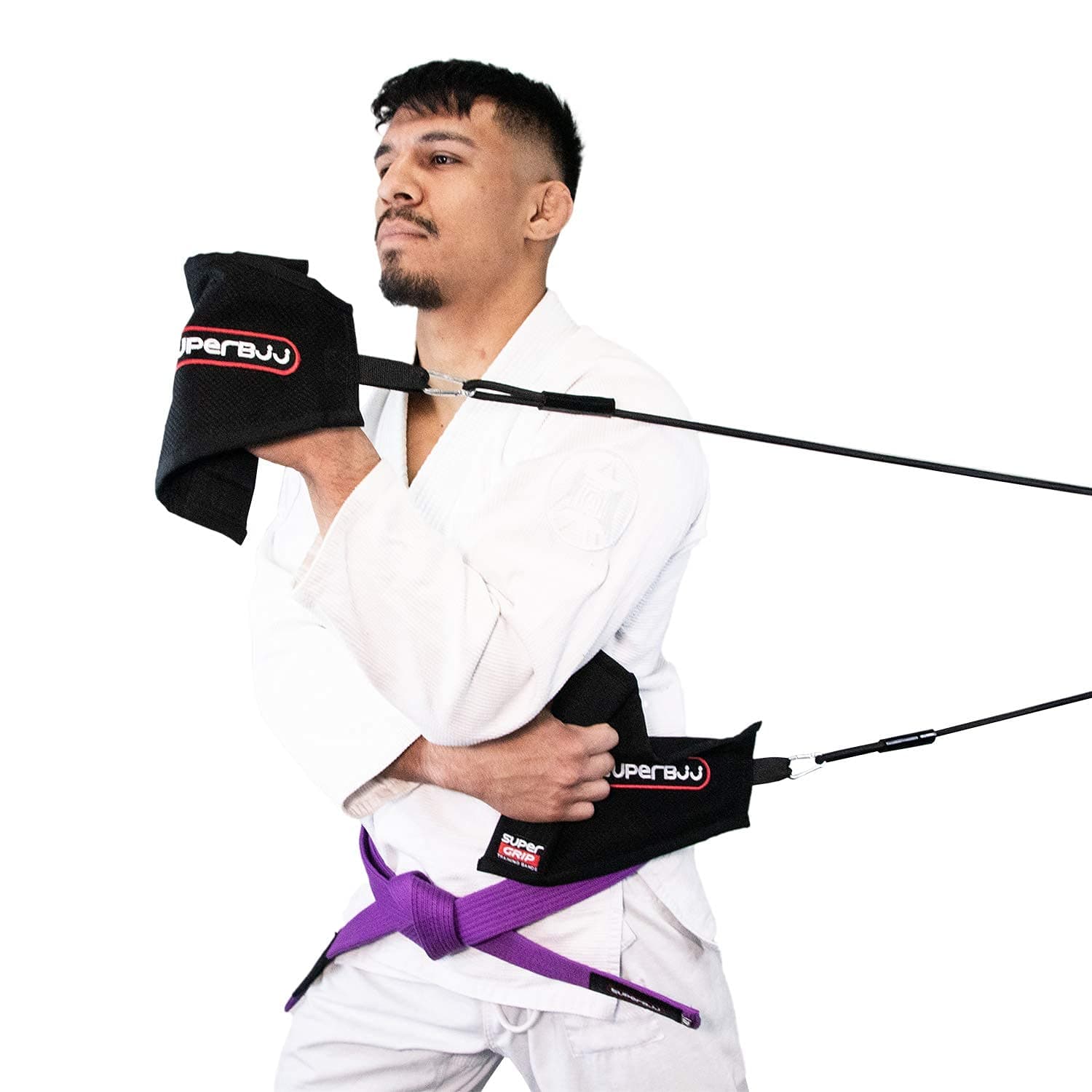 Jiu Jitsu Grip Trainer | BJJ Exercise Resistance Bands Training System - Improve Grappling Grip Power, Endurance, and Performance