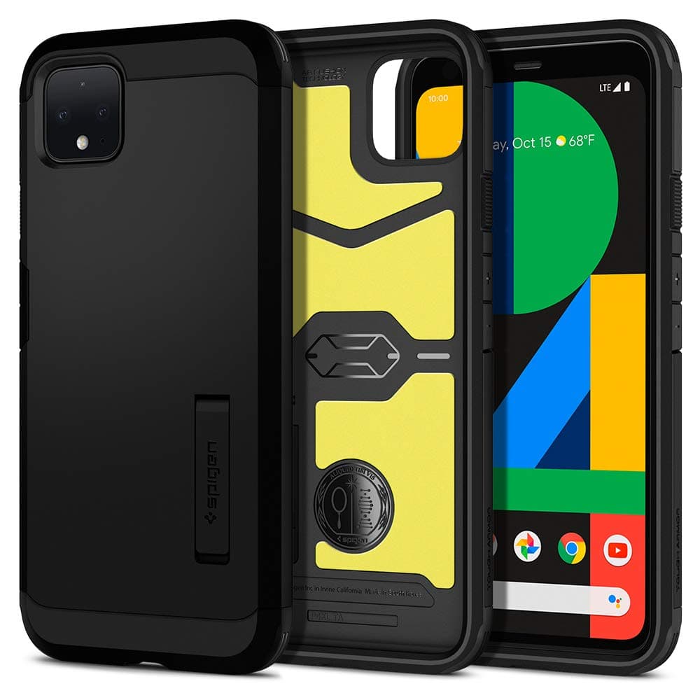 Tough Armor designed for Google Pixel 4 XL case/cover with Extreme Impact Foam - Black