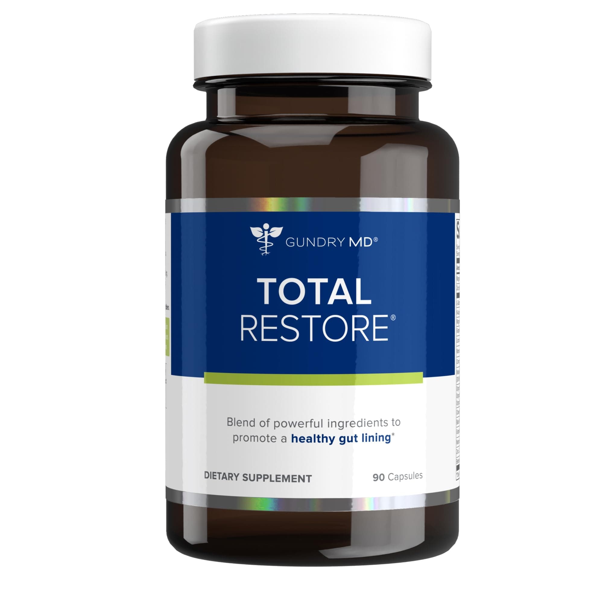 Total Restore Gut Lining Support, Digestive Supplement for Gastrointestinal Wellness, Gut Health Supplement, Gut Health for Women and Men, 90 Capsules (1)
