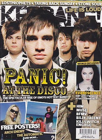 KERRANG MAGAZINE BACK ISSUE #1118 PANIC AT THE DISCO - ARCH ENEMY - BILLY TALENT