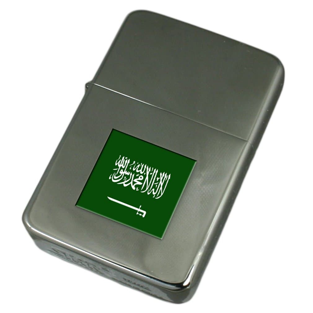 Select Gifts Engraved Lighter Saudi Arabia Flag