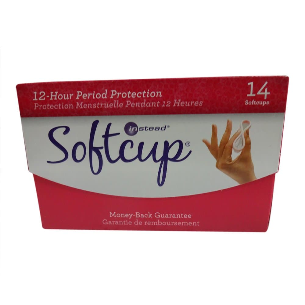 Instead Softcups 12 Hour Feminine Protection,14 Count (Pack of 5)