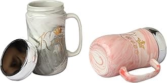 NYRWANA DELIVERING SMILES IN INIDA Coffee Mug, Couple Gifts, for Couples, Wedding Gift for Couples, Mr and Mrs Ceramic Coffee Mugs Set of 2 with Free Coasters