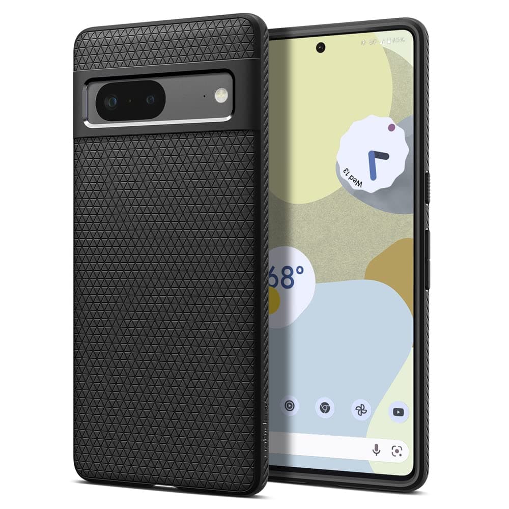 Spigen Liquid Air for Google Pixel 7 Case, Pixel 7 Back Cover (2022) - TPU｜Matte Black