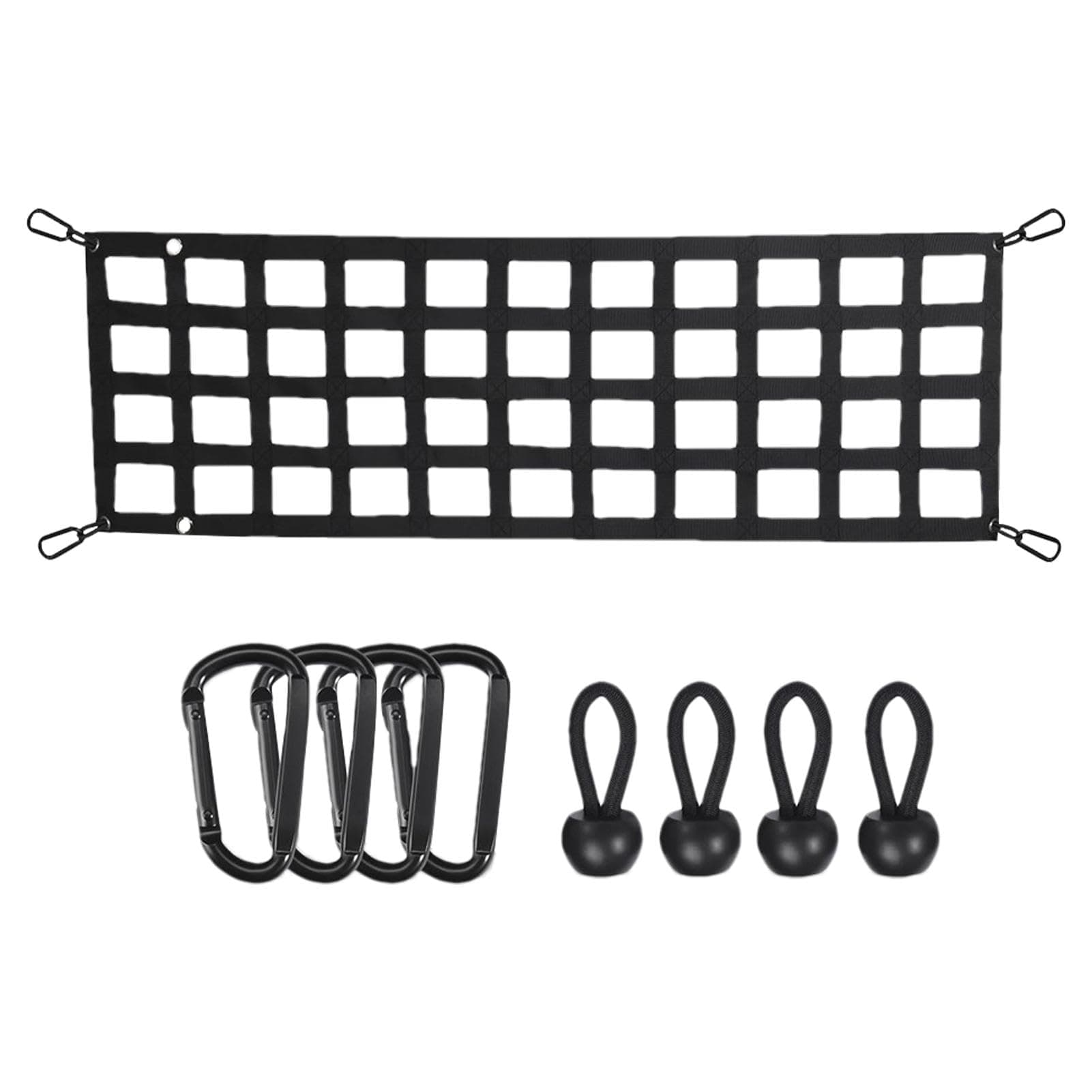 DNCG Tailgate Net, Truck Tailgate Net, Tailgate Cargo Net, UV-Protected Net Cargo Mesh for Truck Tailgate, Weatherproof Cargo Netting with Carabiner Hooks for Trucks, VT3WN3E78B60RIRL