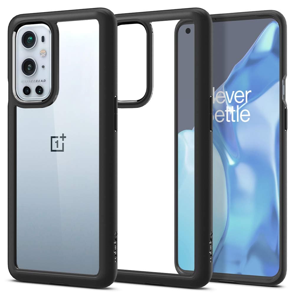 Spigen OnePlus 9 Pro Case Cover Back Clear Mil-Rated Shockproof Camera Protection Shock Absorption Qi Charging Wireless Charging Ultra Hybrid ACS02682 (Black)