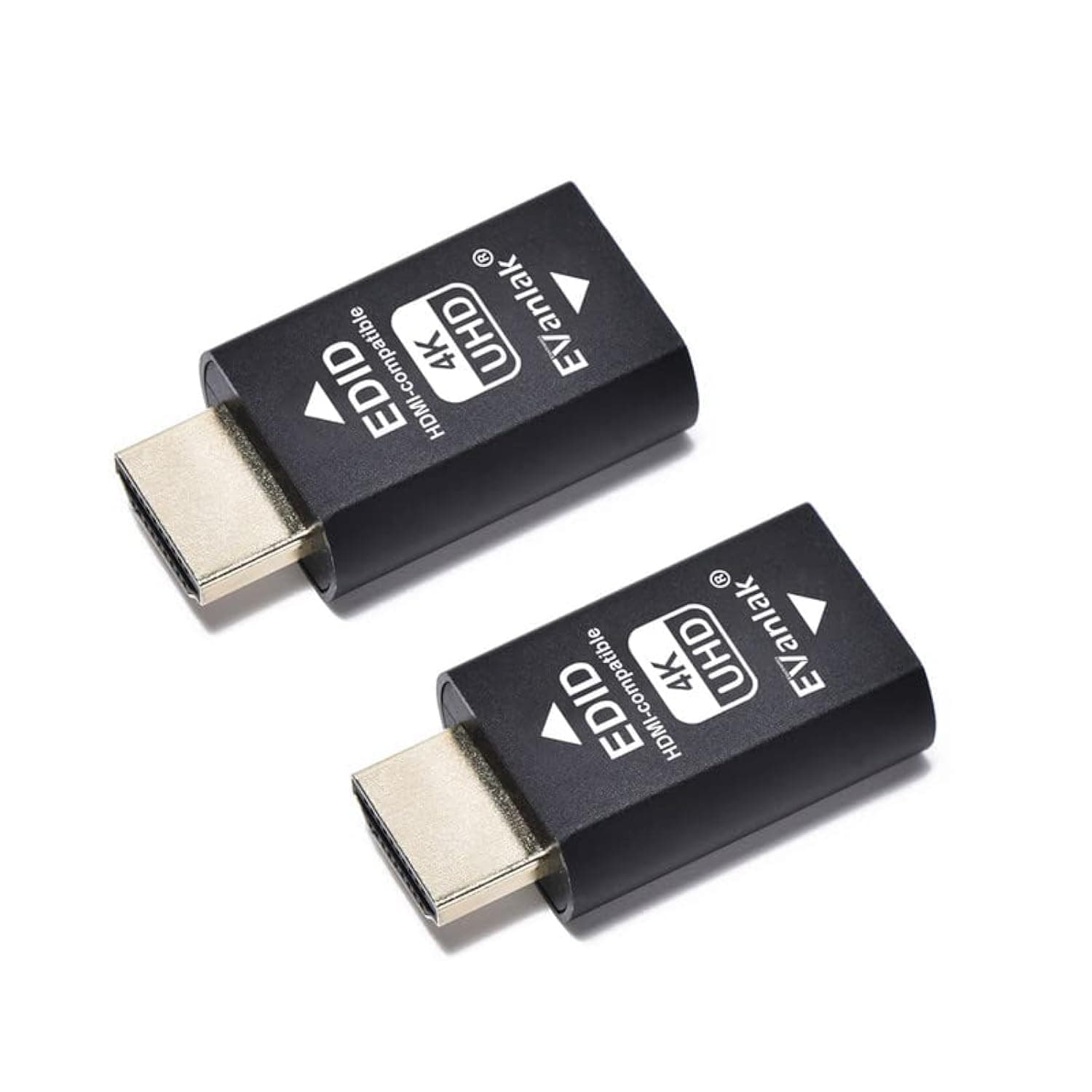 3rd Generrtion Hdmi Edid Emulator Passthrough Eliminated Emulator Adapter Work with Mac Thunderbolt to HDMI Switches/Extender/AV Receiver/Video Splitters 4k- 3840x2160@60Hz-2pack