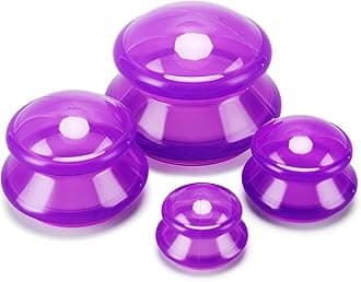 Silicone Cupping Therapy Set - Professional Studio and Home Massage Cups for Cellulite Reduction, Muscle and Joint Pain, Myofascial Massager