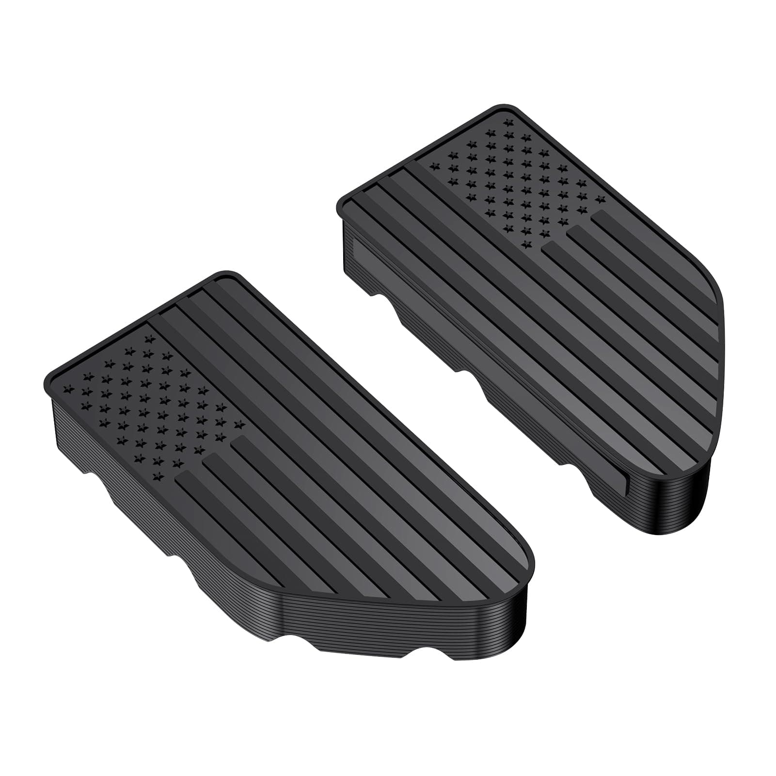 Egovo Bed Rail Stake Pocket Covers Compatible with Chevy Silverado/GMC Sierra 2500/3500HD(2020 2021 2022 2023 2024) Chevy Silverado/GMC Sierra 1500(2019-2024), Accessories Bed Rail Holes Covers(2PS)