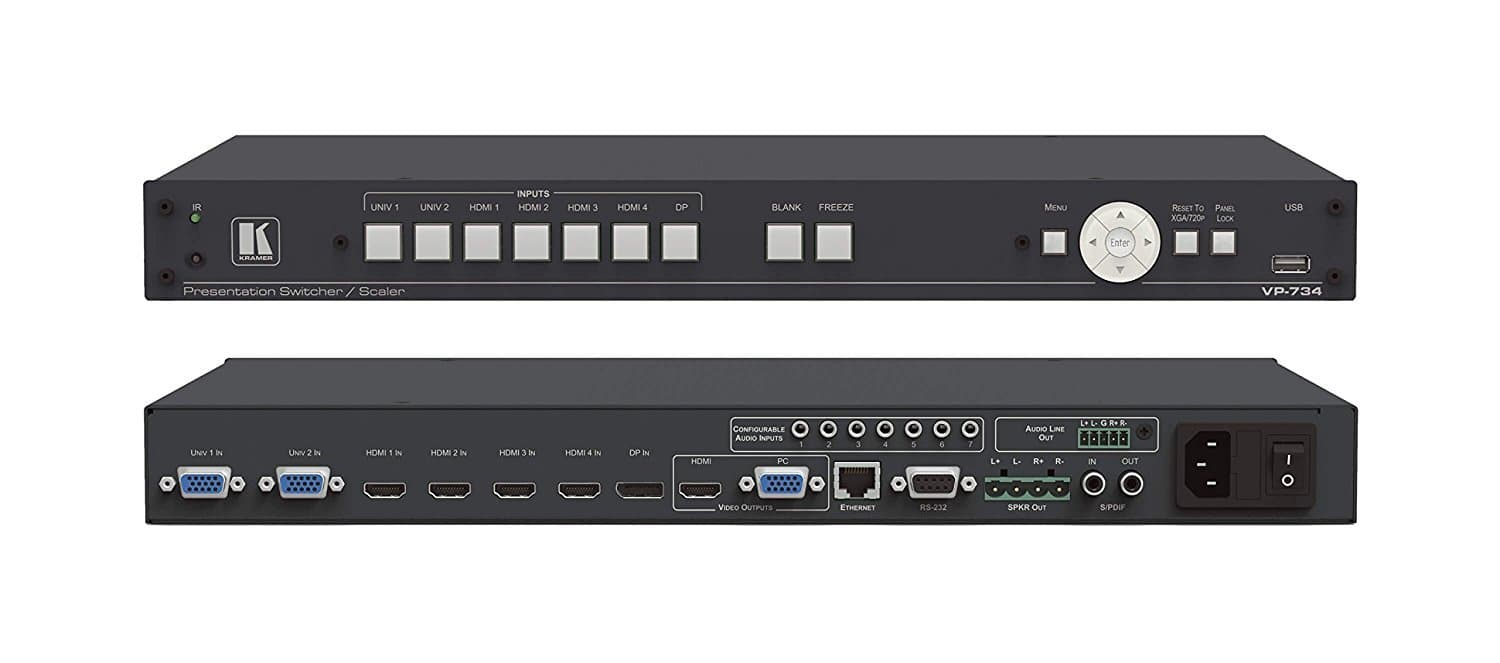 Kramer Electronics VP-734 7 Input 4K Uhd Presentation Switcher/Scaler
