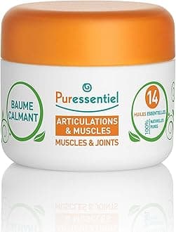 Muscle and Joints Balm - Essential Oil and Shea Butter Balm for Back and Neck Massage - Dye-Free, No Preservatives - 1.01 oz