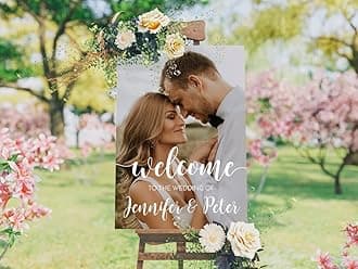 Wedding Signs, Wedding Welcome Sign, Welcome To Our Wedding Sign, Wedding Sign Board, Wedding Welcome Signs For Ceremony, Easel Stand For Wedding Sign, Wedding Shower Outdoor Sign #17