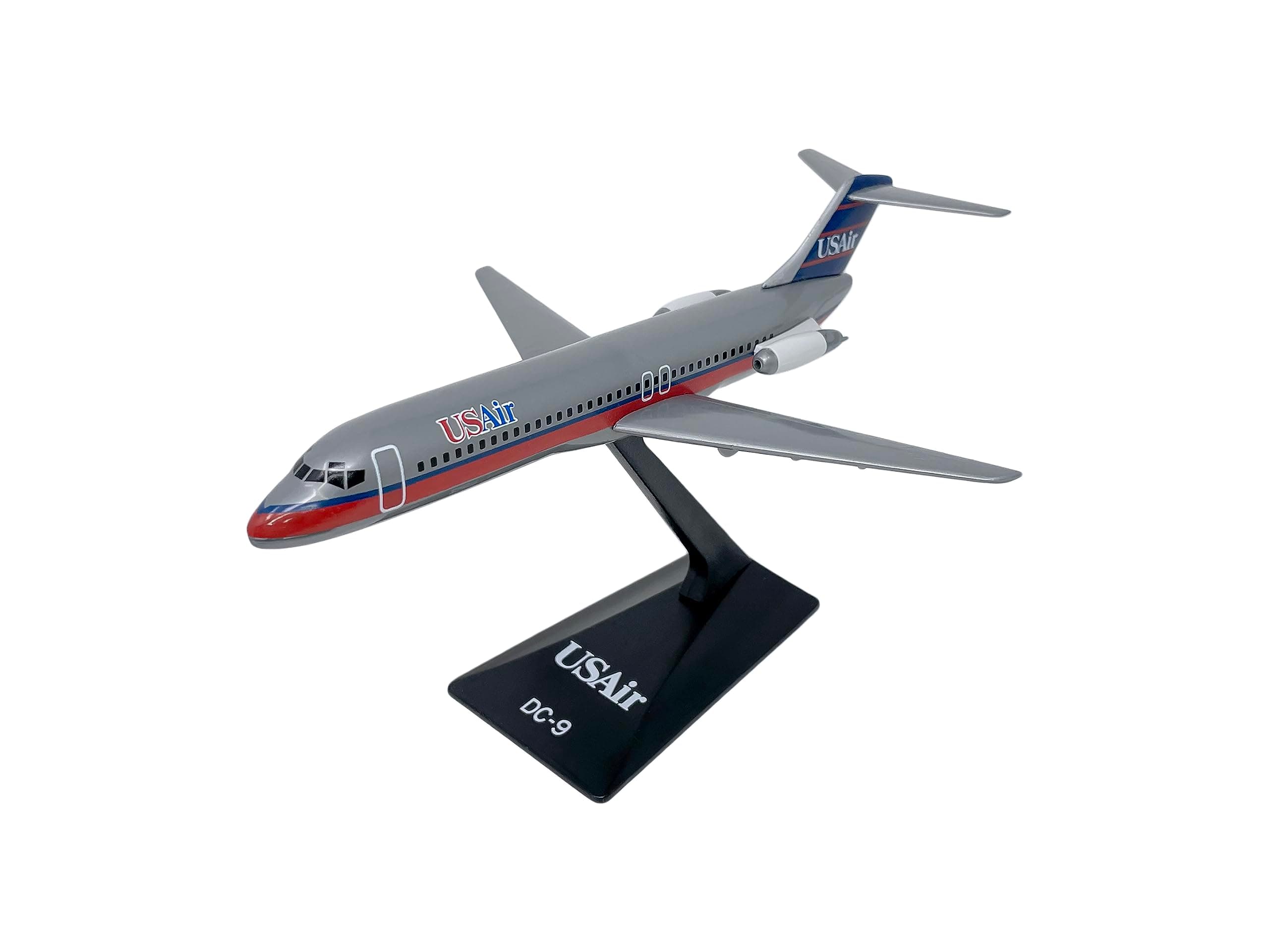 Flight Miniatures USAir (89-97) DC-9 1:200 Scale - Plastic Snap-Fit Model Airplane - Collectible Replica of USAir Aircraft - Part# ADC-00903H-006