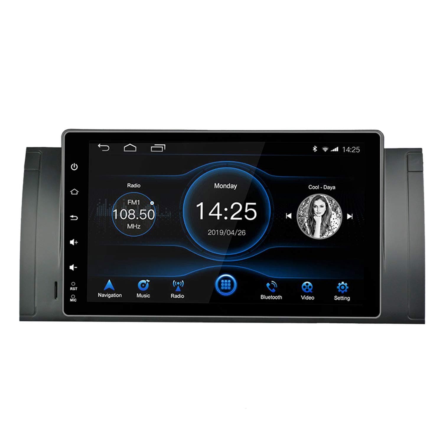 Panlelo Android 8.1 Car Stereo for BMW X5 E39 E53 M5 Autoradio AM FM RDS 9 Inch IPS Touch Screen 8-Core Head Unit 4GB+32GB Sat Navi GPS Navigation with BT Wi-Fi Steering Wheel Control