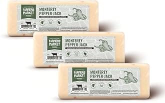 Farmers Market, Gluten Free, Keto, Paleo, Low Sodium, Zero Sugar, Wisconsin Cheese Gift Sets, 3-Pack, Monterey Pepper Jack